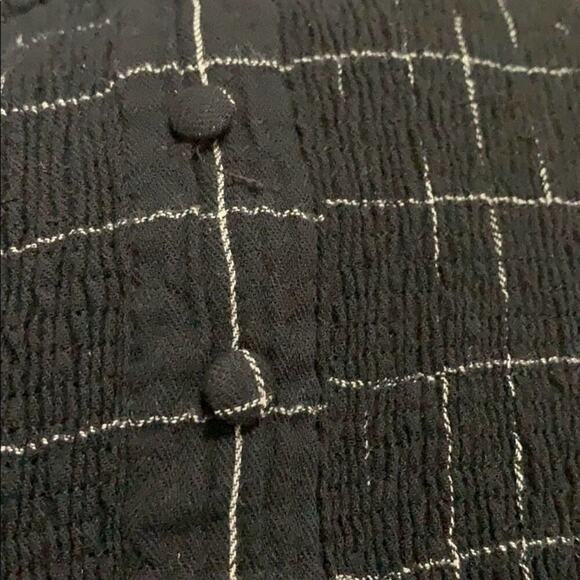 NWT HONEY BELLE BLACK & WHITE PEPLUM TOP‎ SIZE 2X - Picture 3 of 5